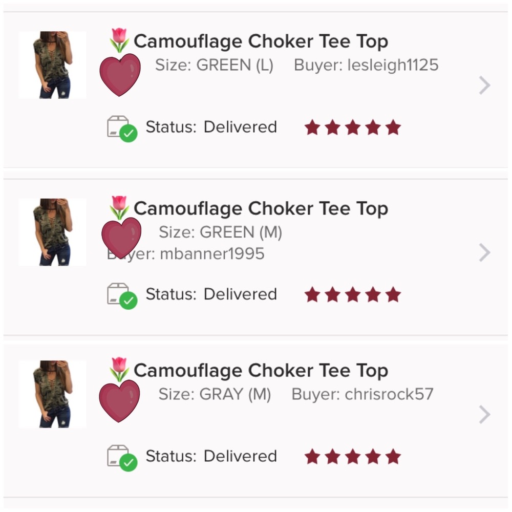 Camouflage ✯ Choker Tee Top - Picture 6 of 8